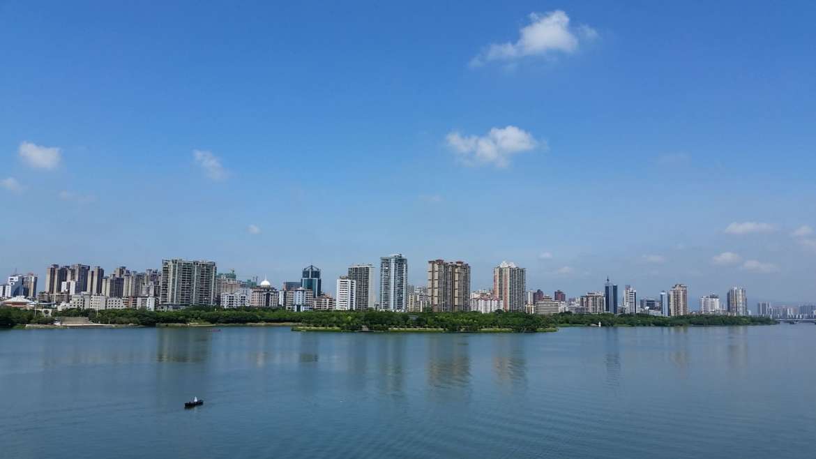 Qingyuan- a cityscape on the banks of Beijiang River
