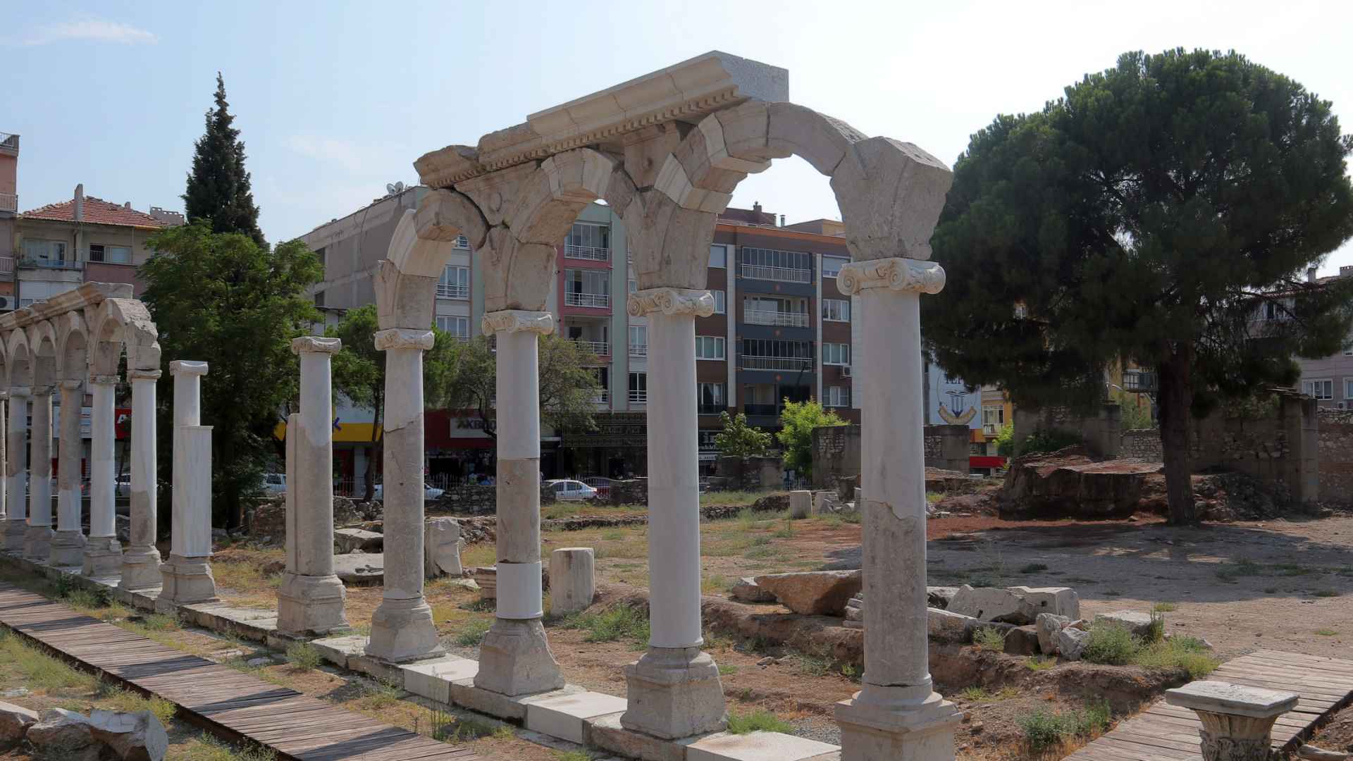The ruins of Thyatira in modern Akhisar