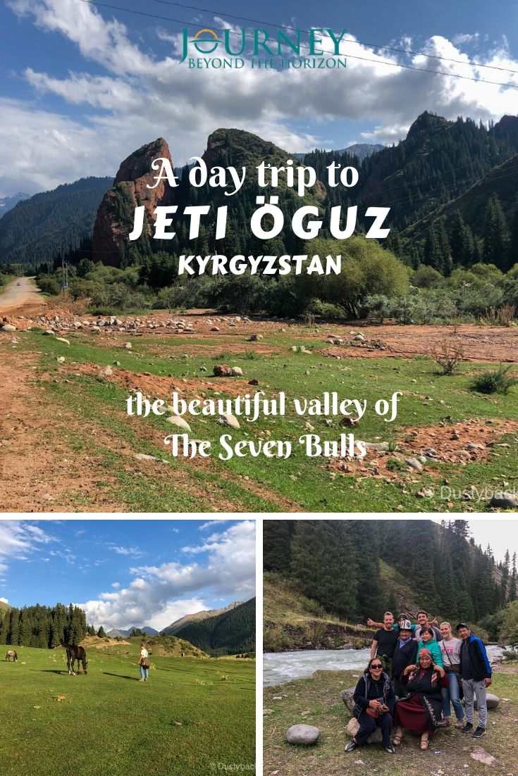 Let's make a day trip in one of the most fairy-tale places on the Earth- the valley of Jeti Oguz in Kyrgyzstan, and its Seven Bulls!