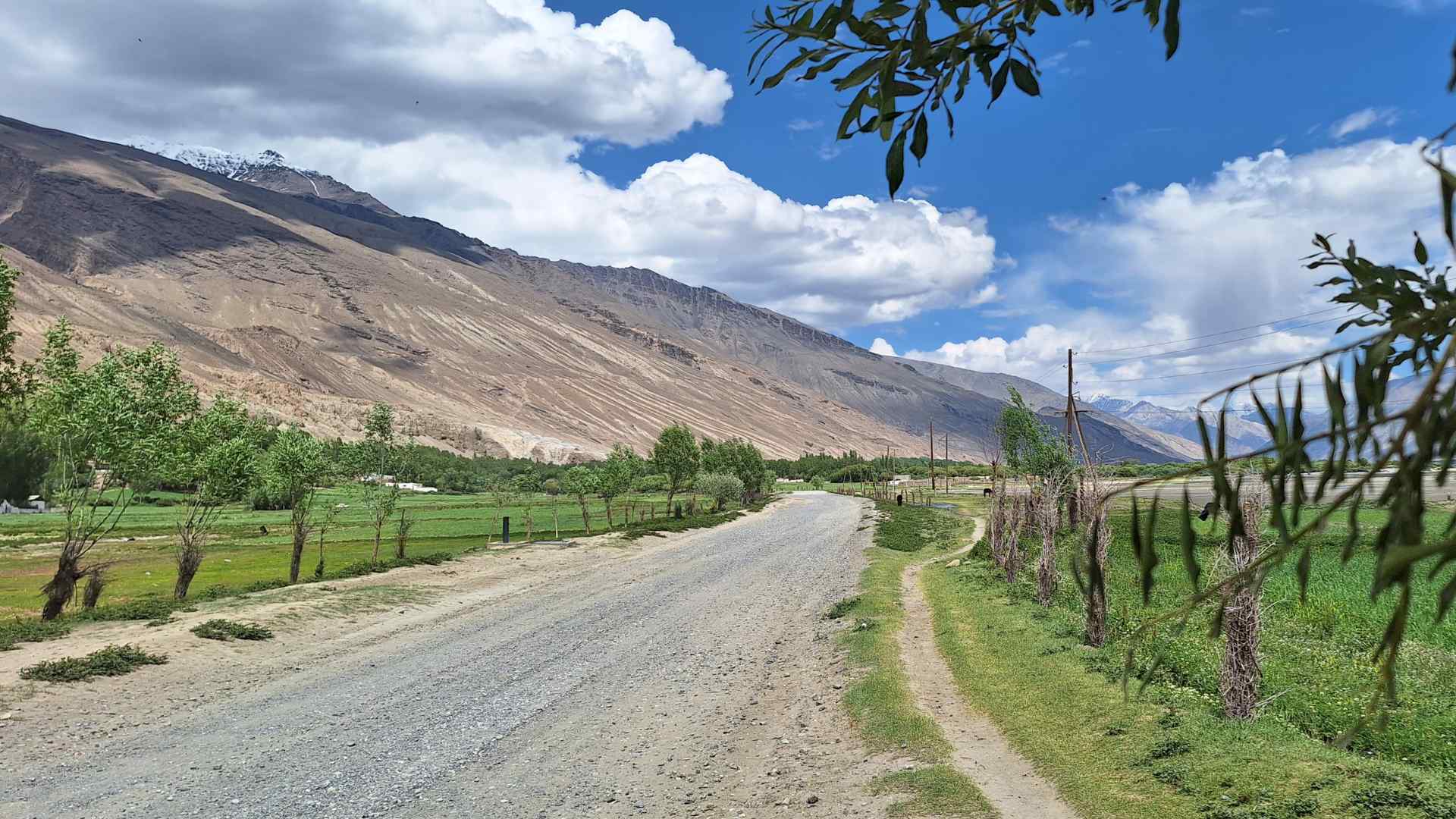 The main road in the Wakhan Valley