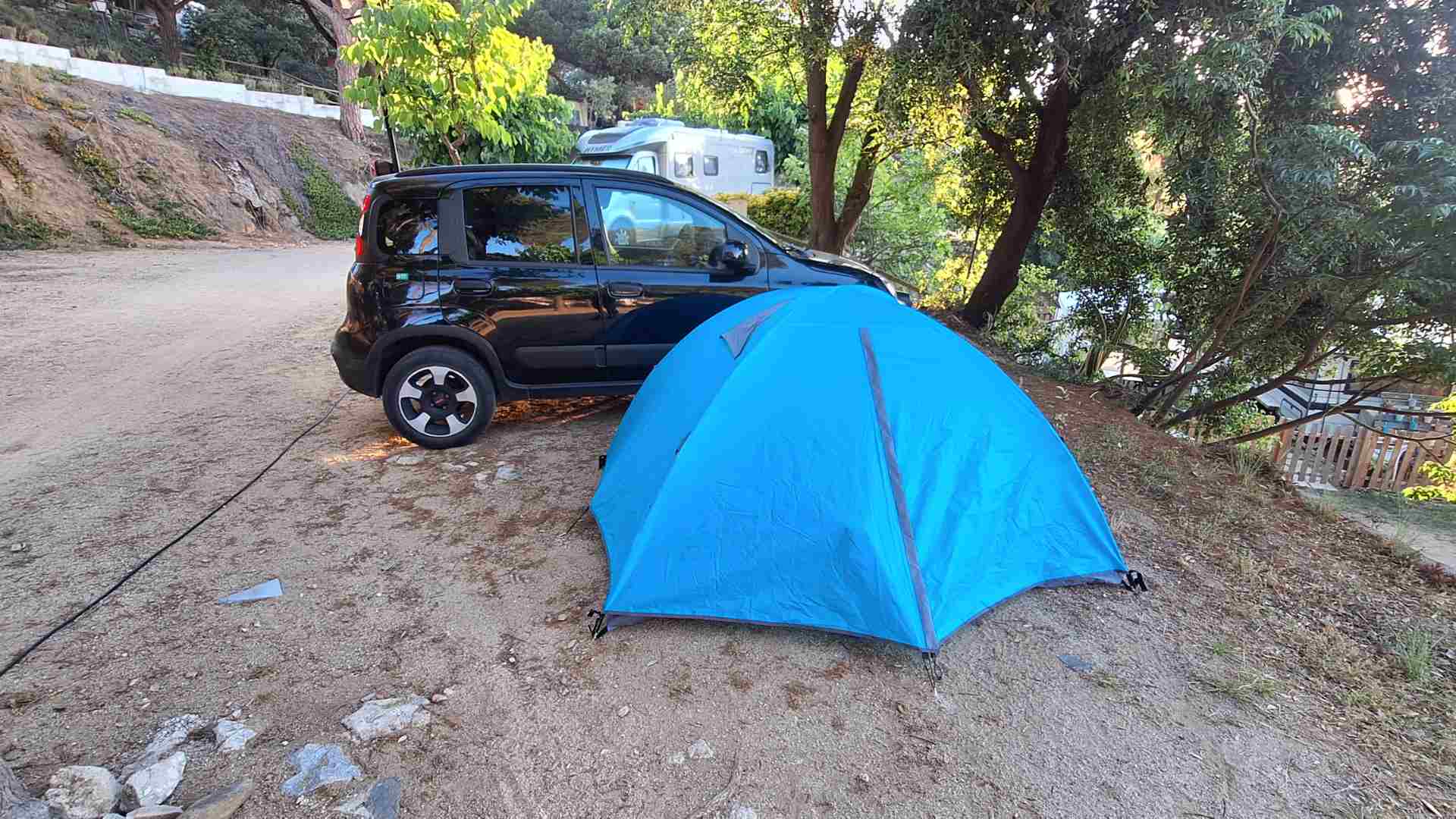 Rental car and camping