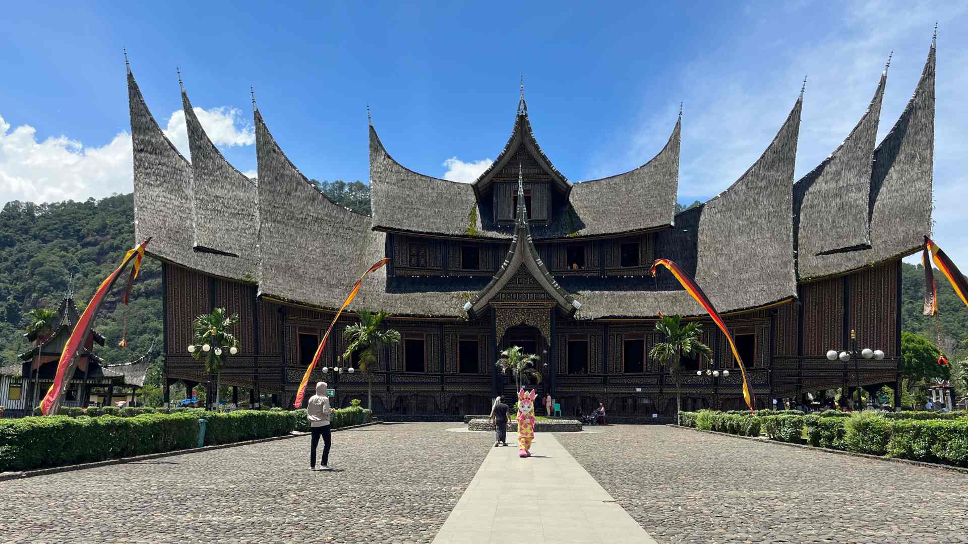 In front of the Palace