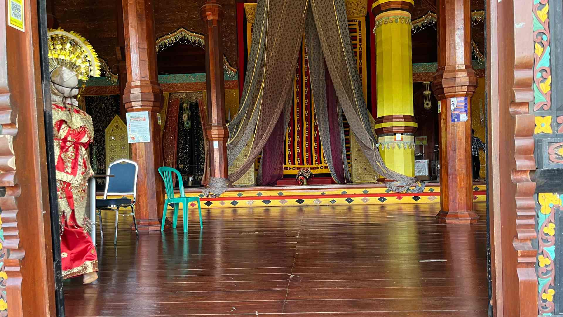 The throne seat in the Palace