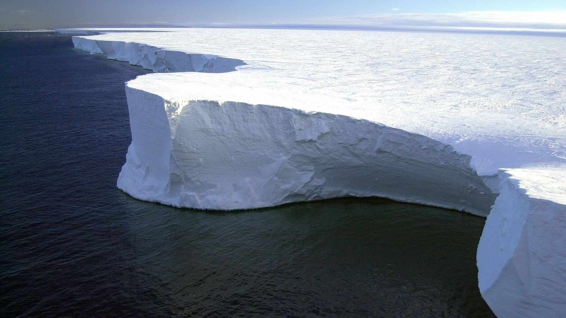 Where the ice shelf meets the ocean