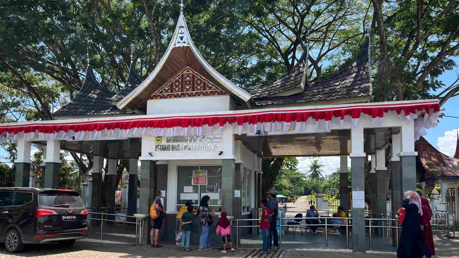 The entrance of Pagaruyung Palace