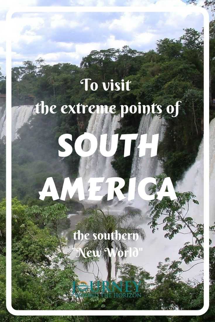 Let's explore the continent of South America- its extreme points on the west, east, north, south and in the middle! Geographical guide.