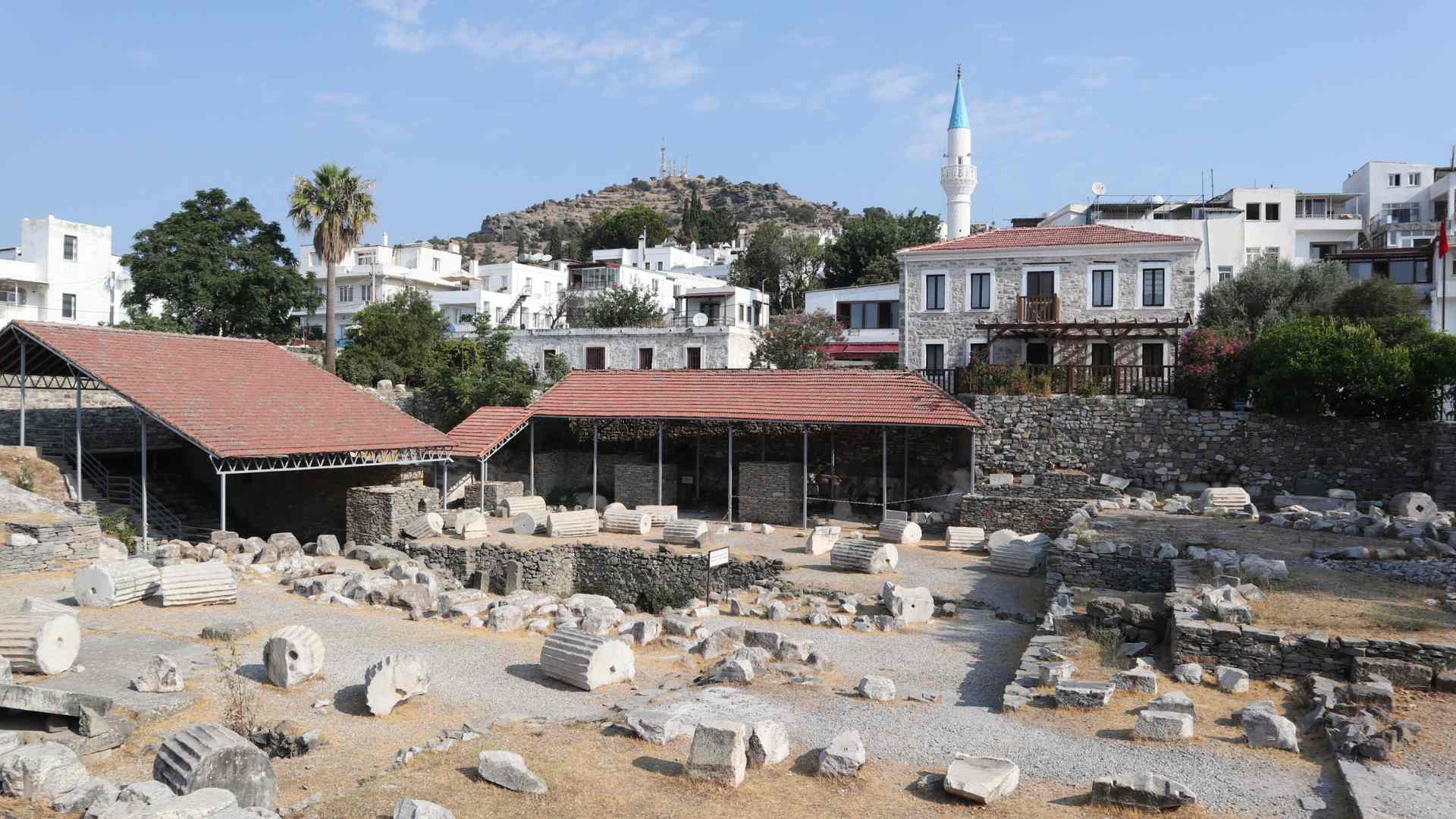 The ruins of the Mausoleum of Halicarnassus