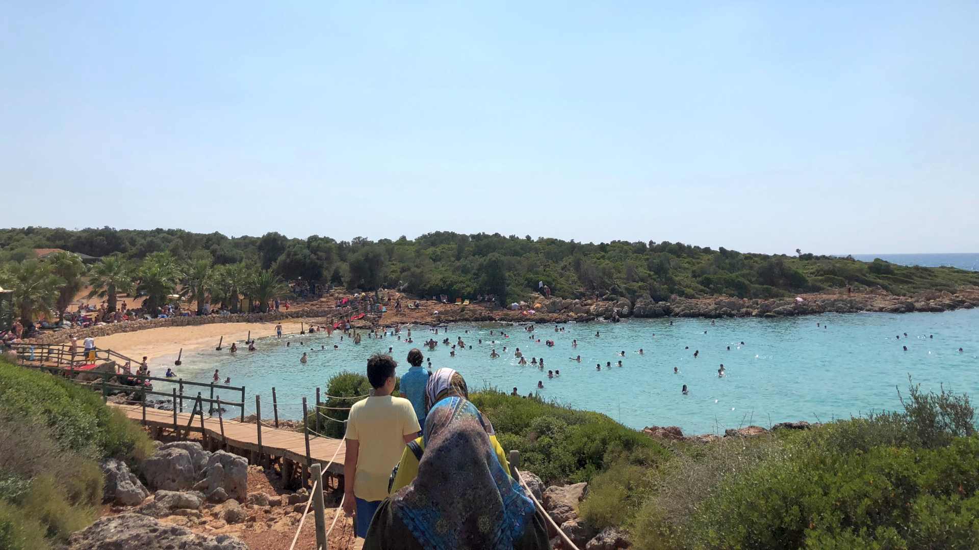 The beach of Cleopatra Island