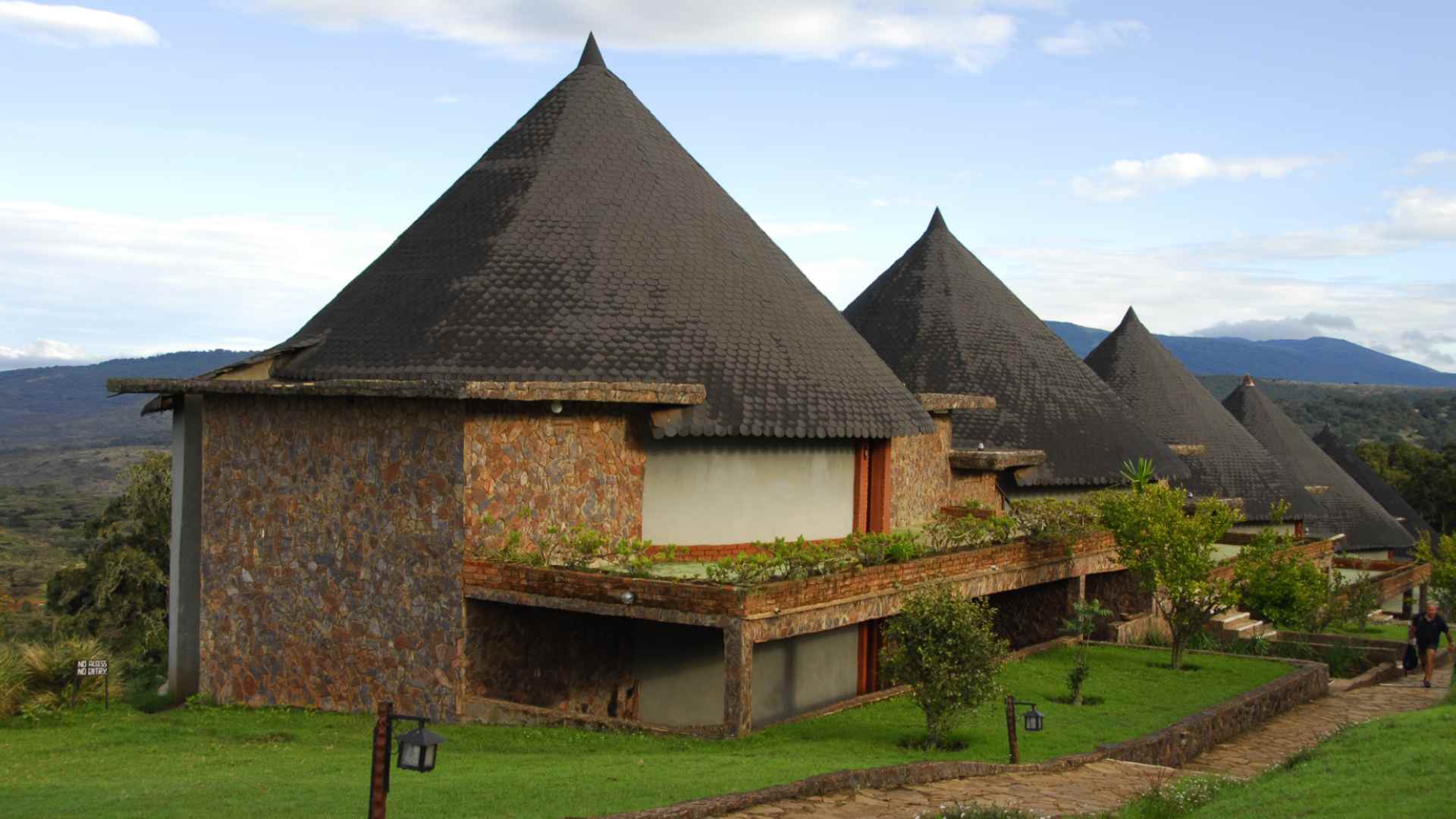 Rondavels- traditional houses in South Africa