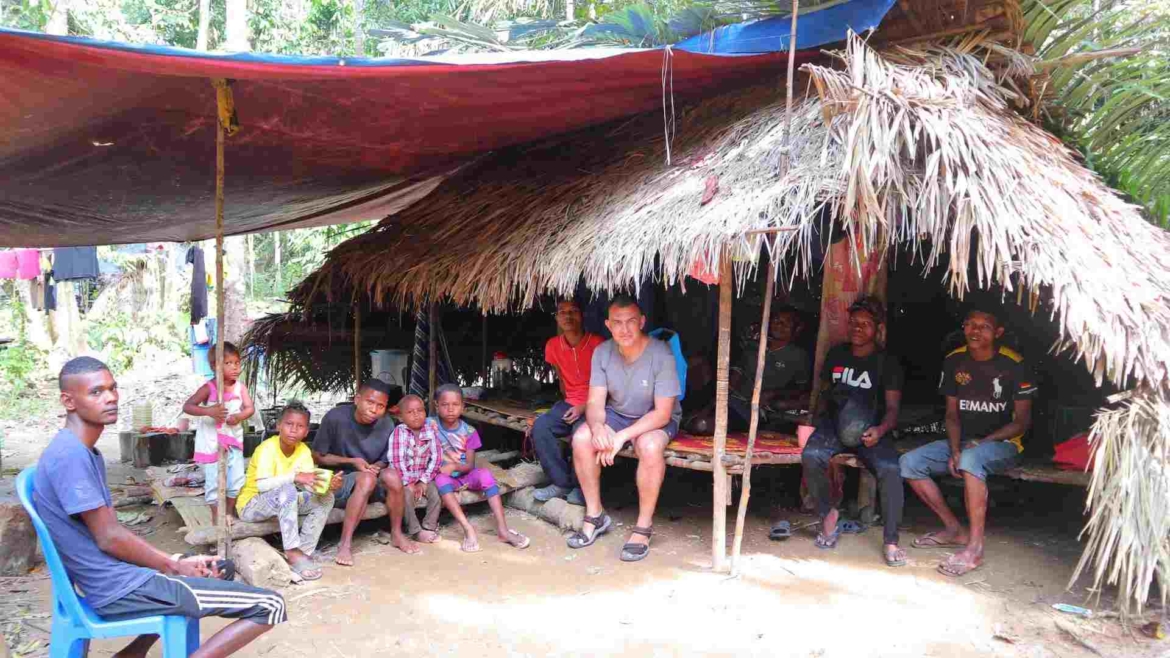 In an Orang Asli village, Taman Negara