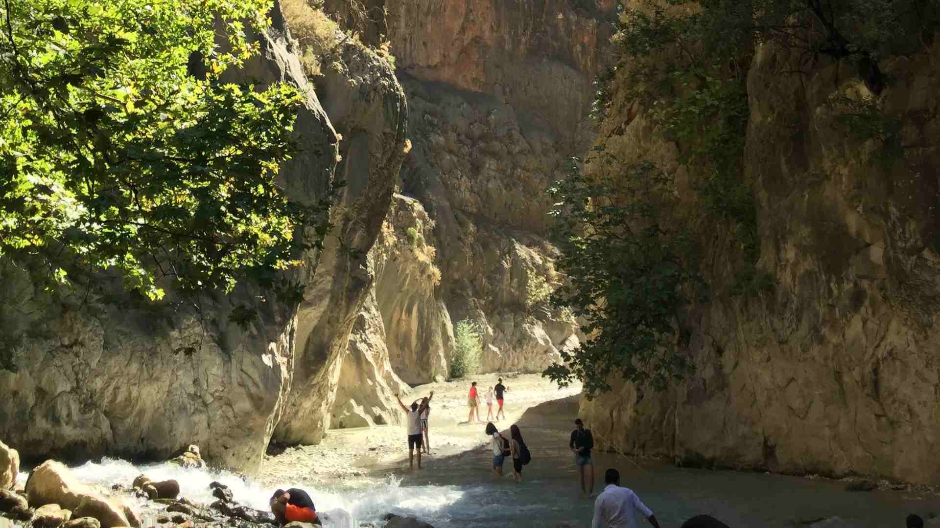 Playing in Saklikent Gorge