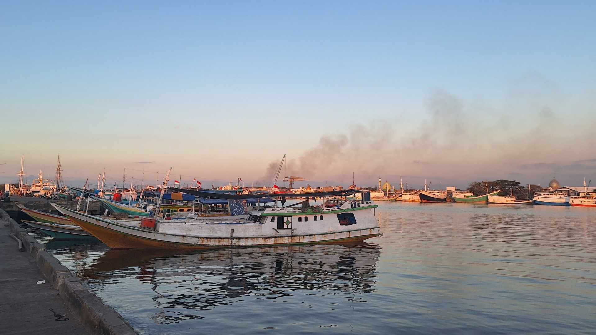 Paotere Harbour at sunset