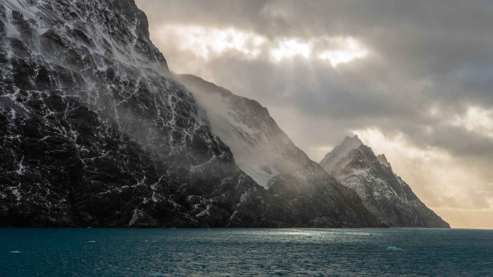 Rocky islands in the Southern Ocean- no place for landing, even in a quiet sea