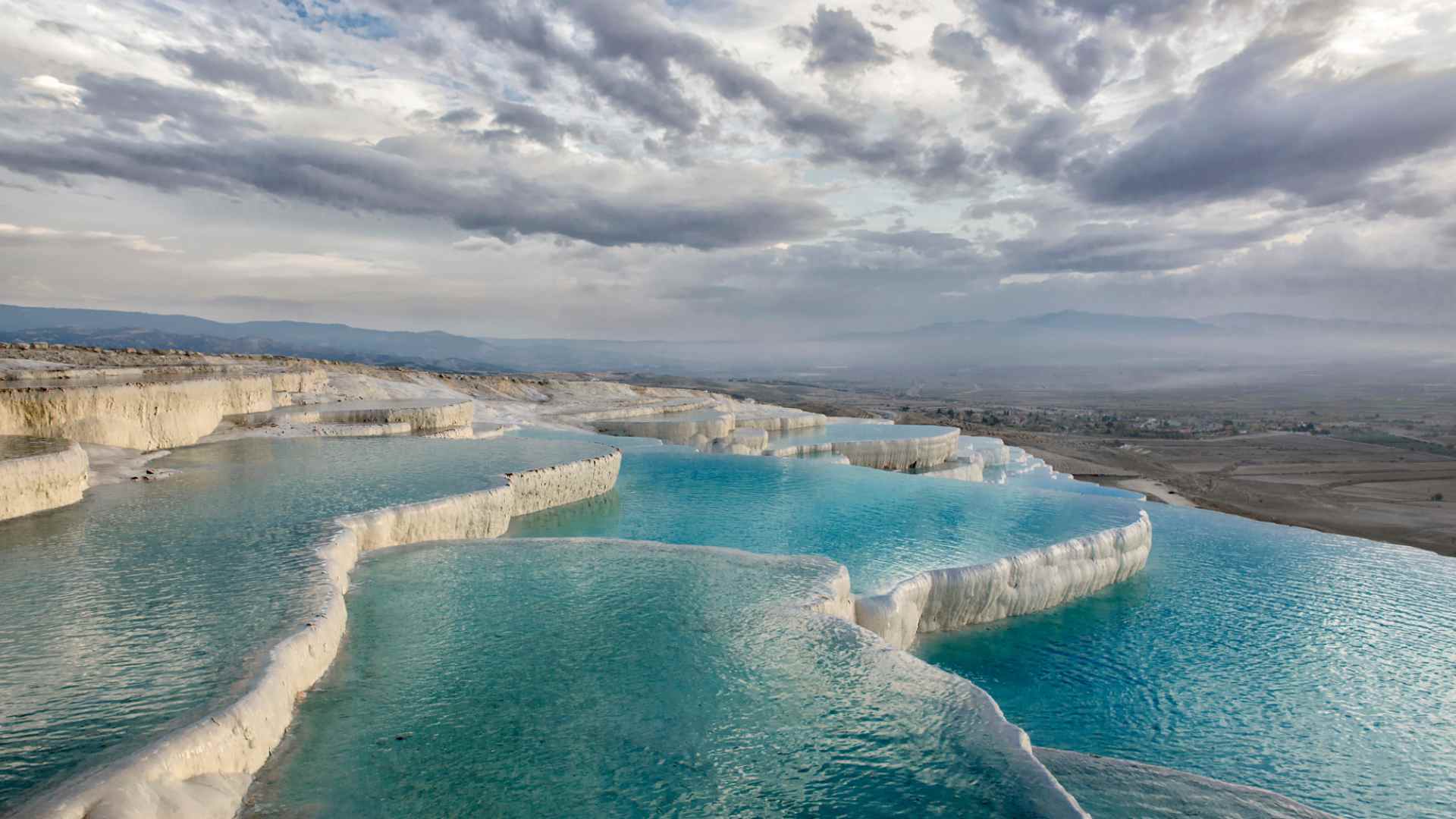 The famous Pamukkale in Hierapolis