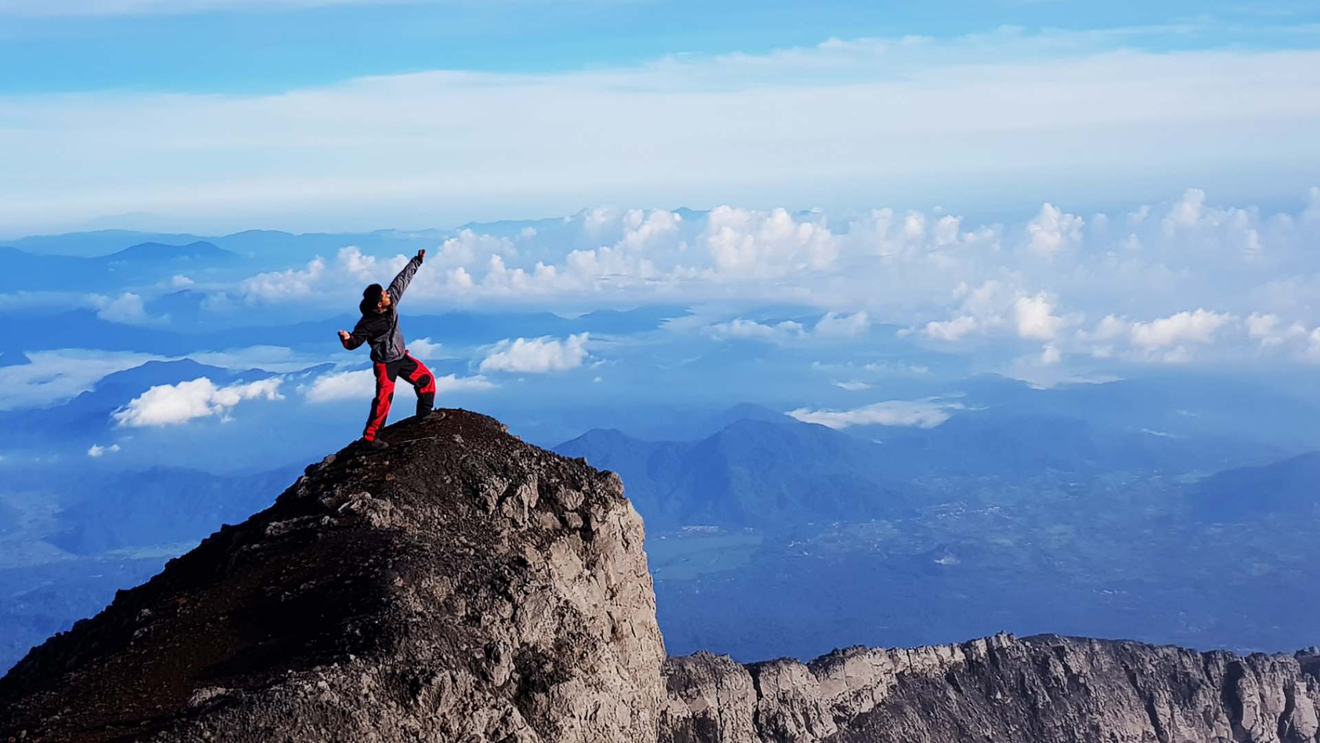 On the top of Mount Kerinci