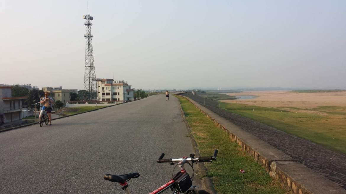 Beijiang River embankment at Shijiao, Qingyuan