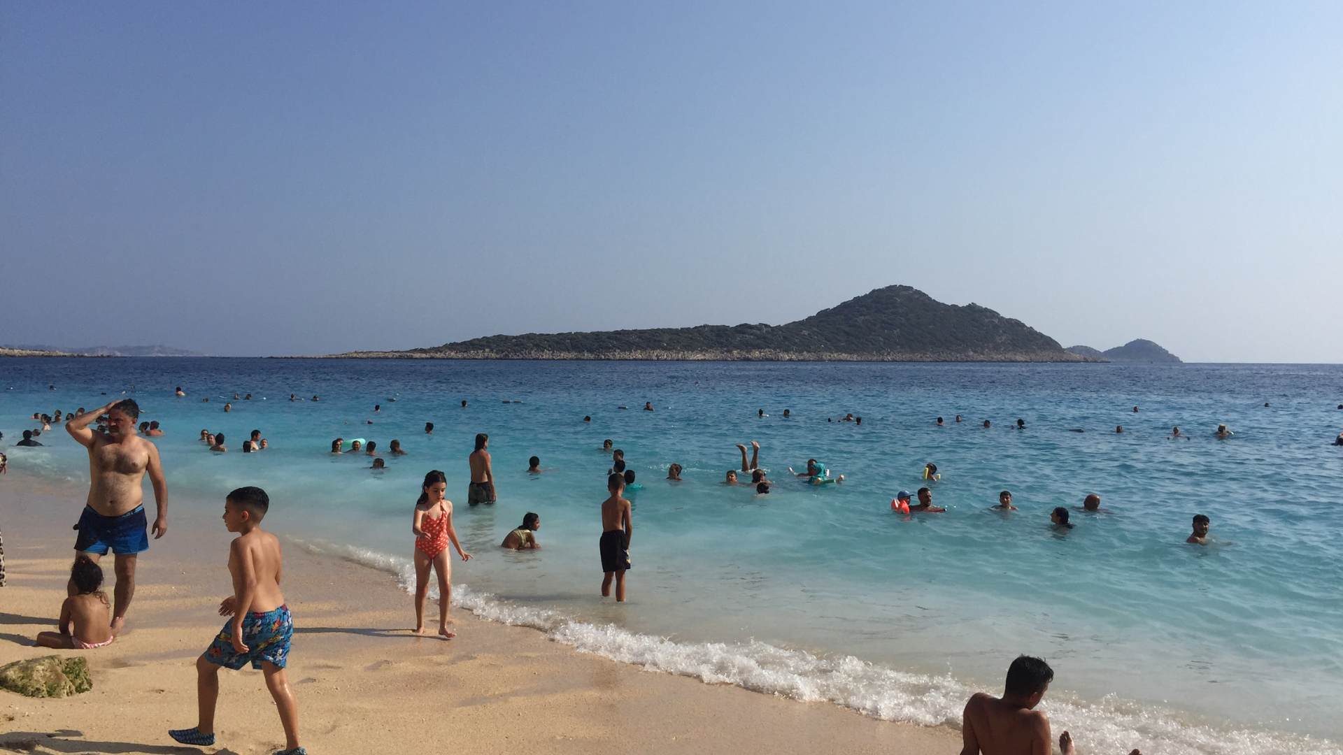 On the beach near Kas