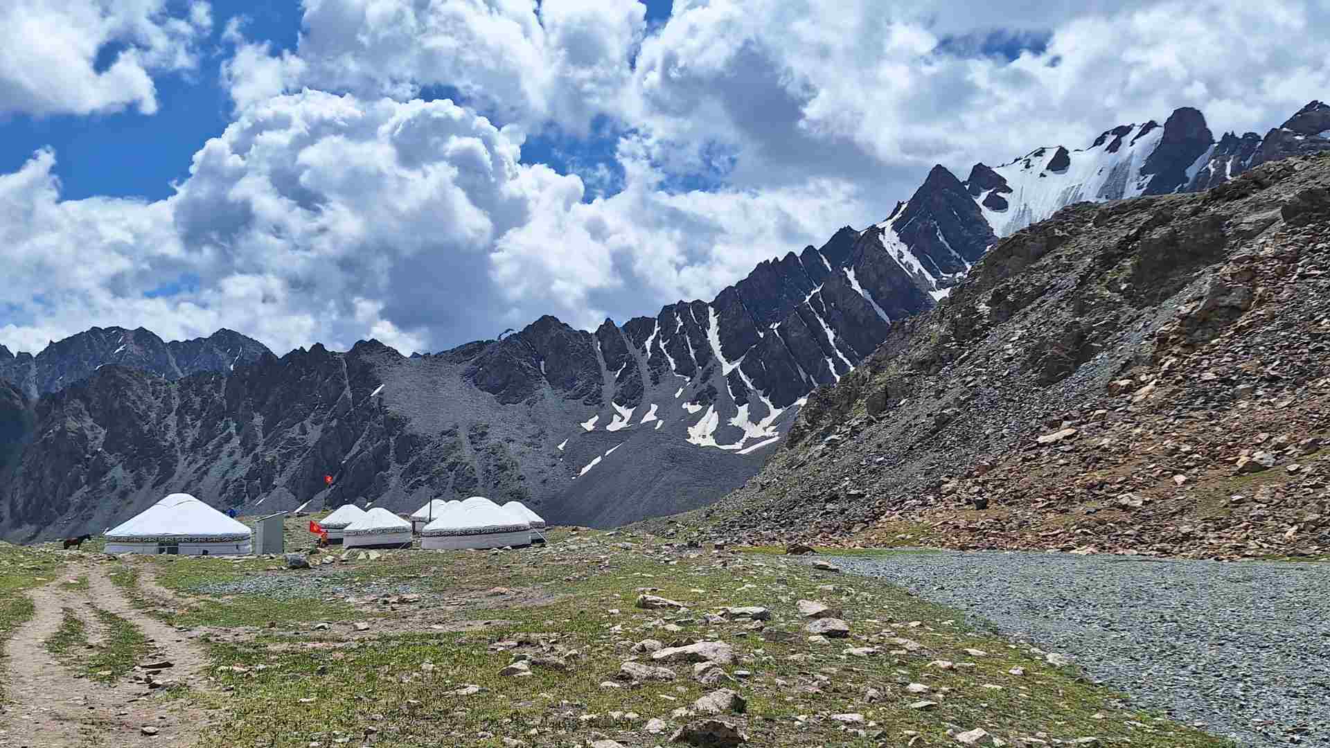 Ala-Kul yurt camp of Ak Sai Tour, on the trail to Arashan Valley