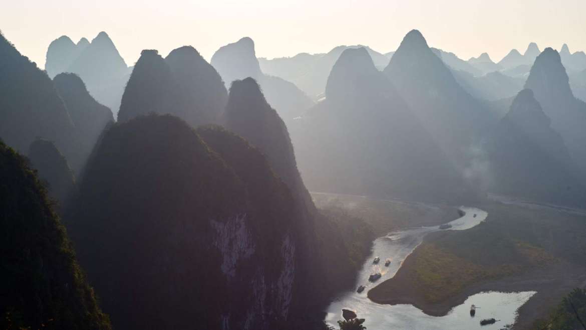 Explore South China! Guilin Karst Hills area