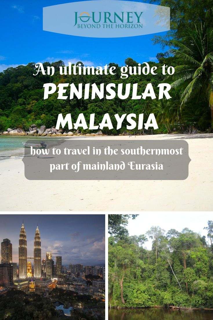 Malaysia is a country in Southeast Asia, divided into Western (Peninsular) and Eastern part. Read this guide to Peninsular Malaysia, get some travel tips and impressions from this beautiful land, the southernmost part of mainland Eurasia!