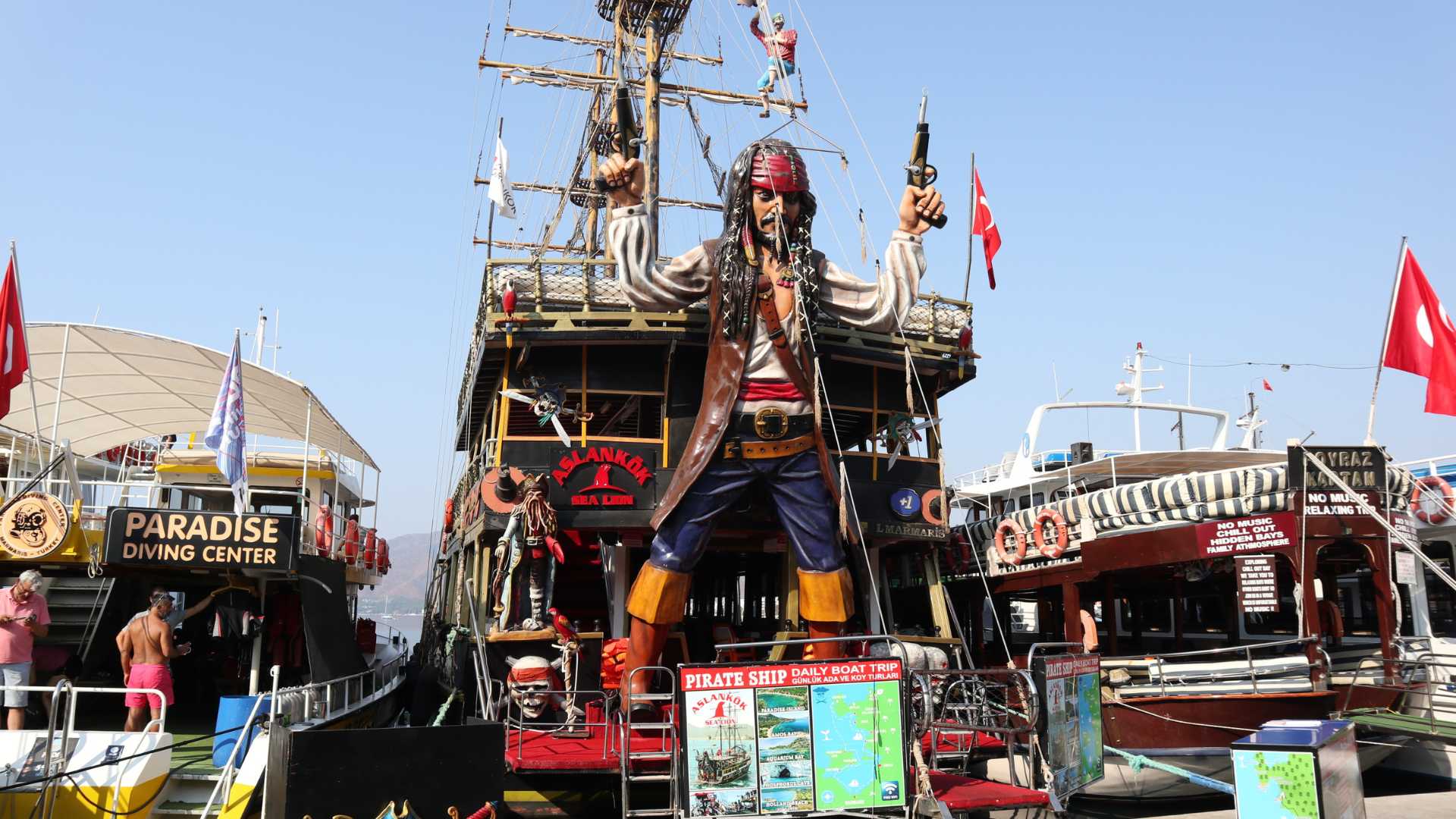 A Pirate Ship in the Marina