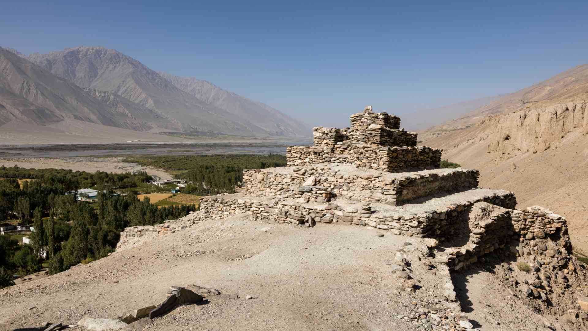 The ancient Buddhist stupa of Vrang