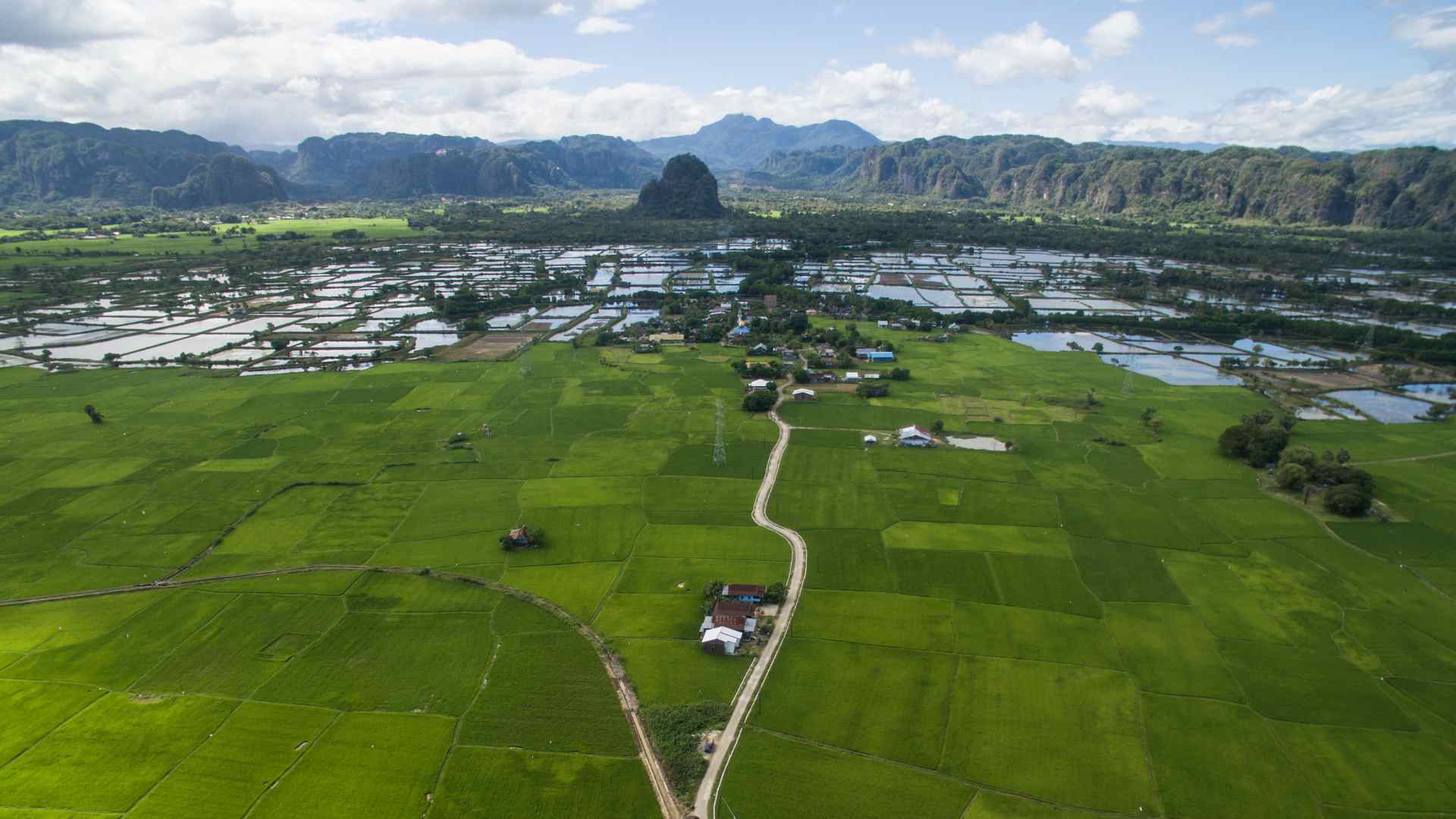 The Karst area and the lowland around it