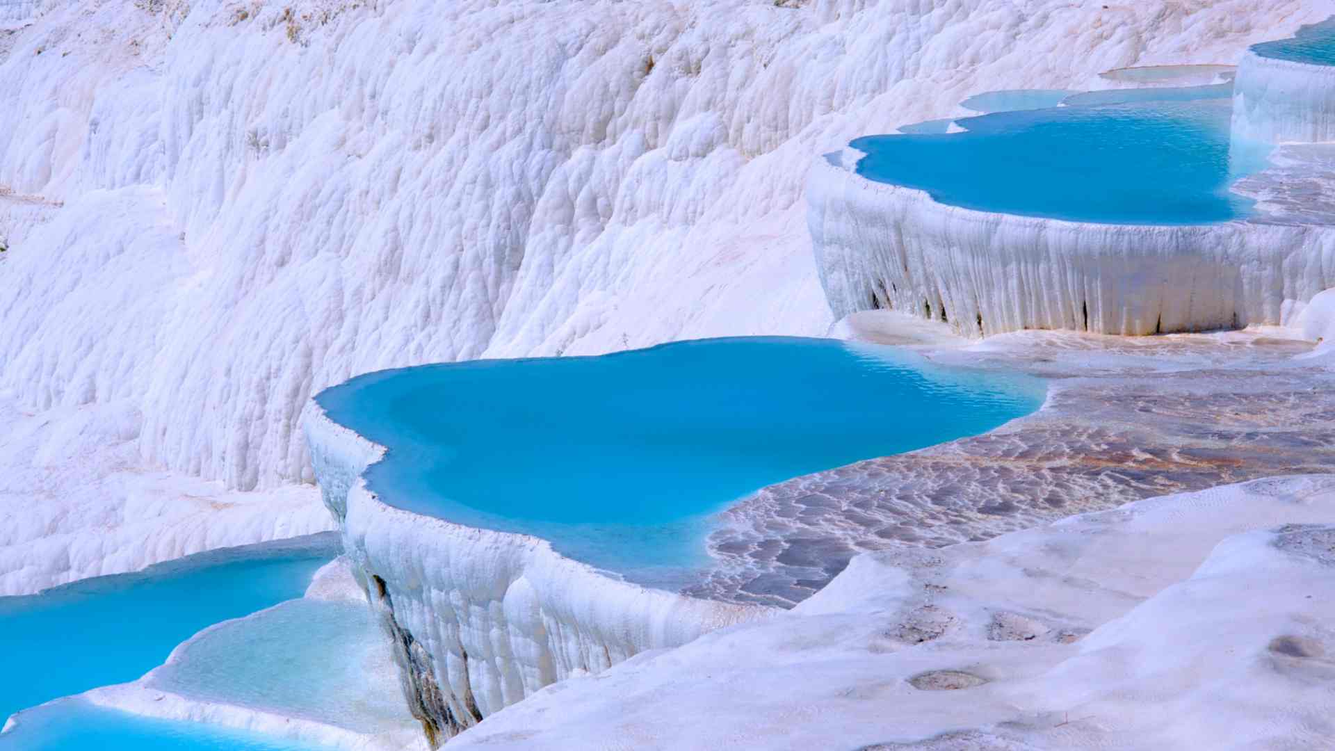 Travertine pools in Pamukkale