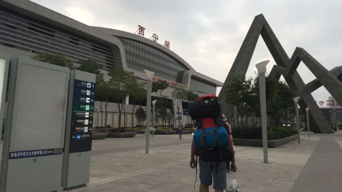 Transportation in China- Walking to a railway station