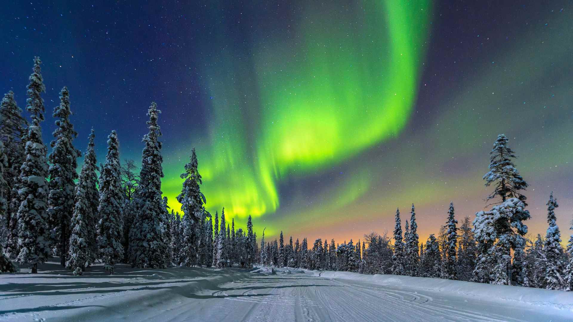 Northern lights in Finland