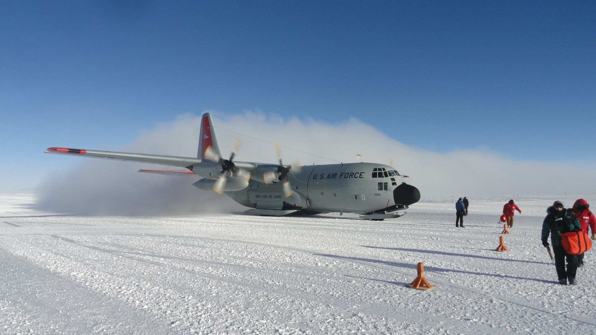 Landing on the South Pole
