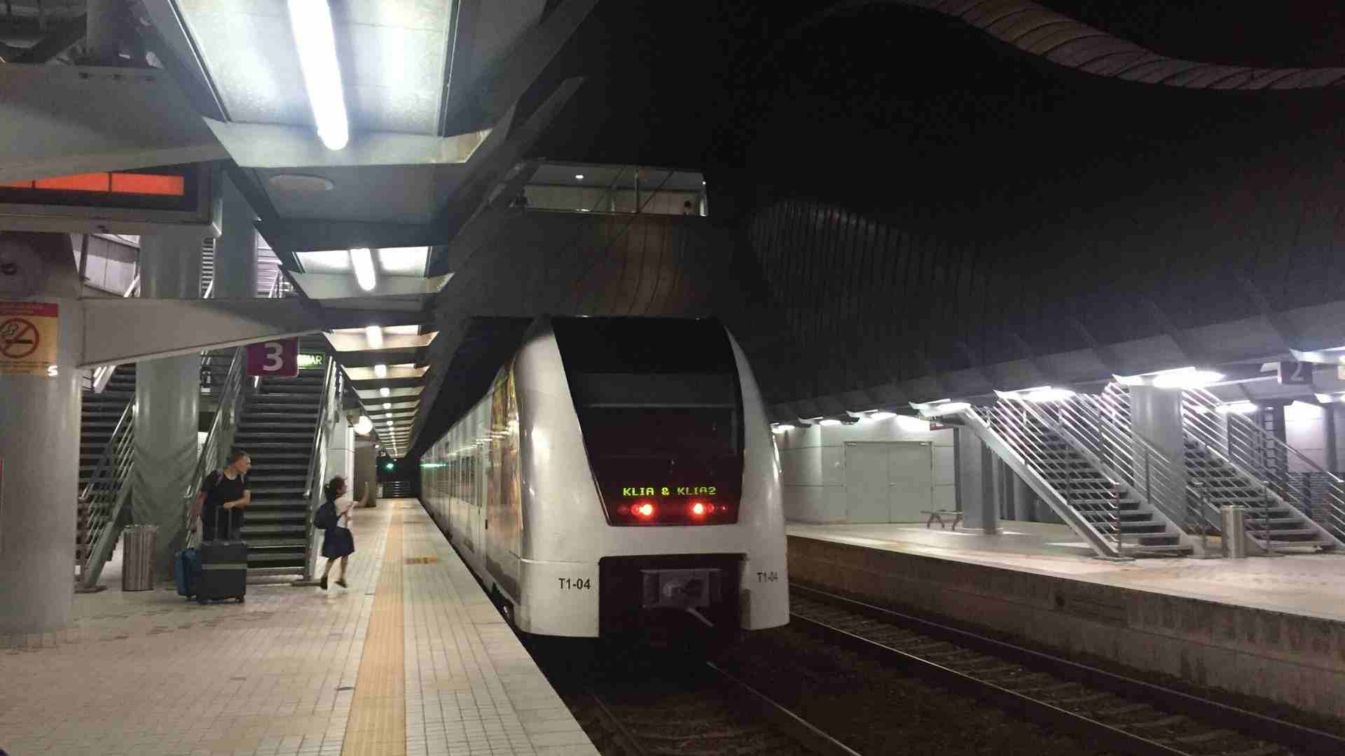 KLIA Transit train in KL Sentral Station