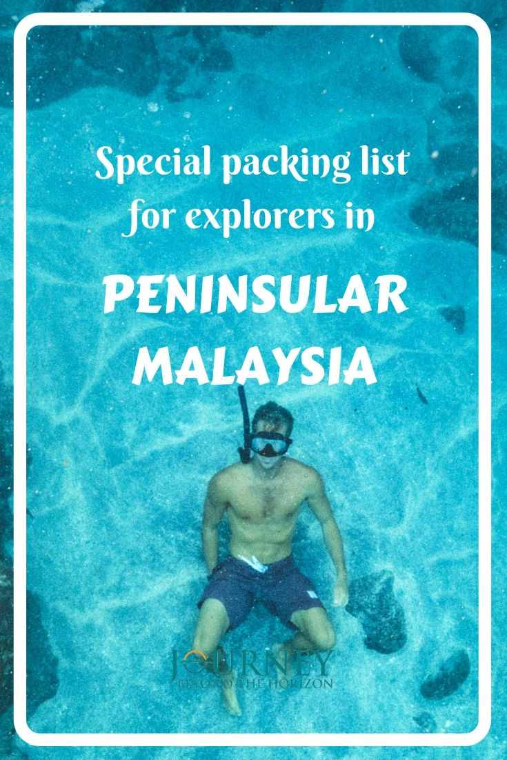 Check out this special packing list for explorers of the nature in Peninsular Malaysia! What to bring for hiking in the rainforests, high mountains or diving in the tropical sea!