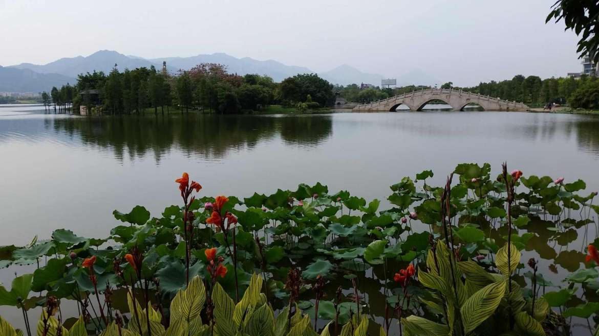Feilai Lake, between the City area and Qingxin