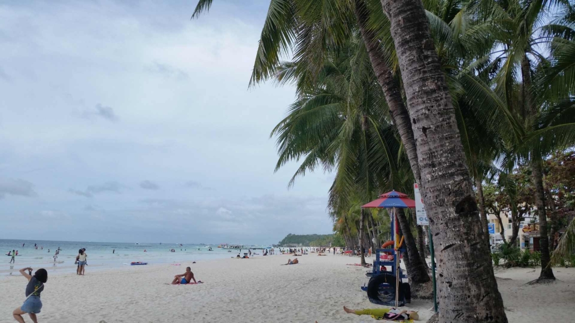 The beach in Boracay