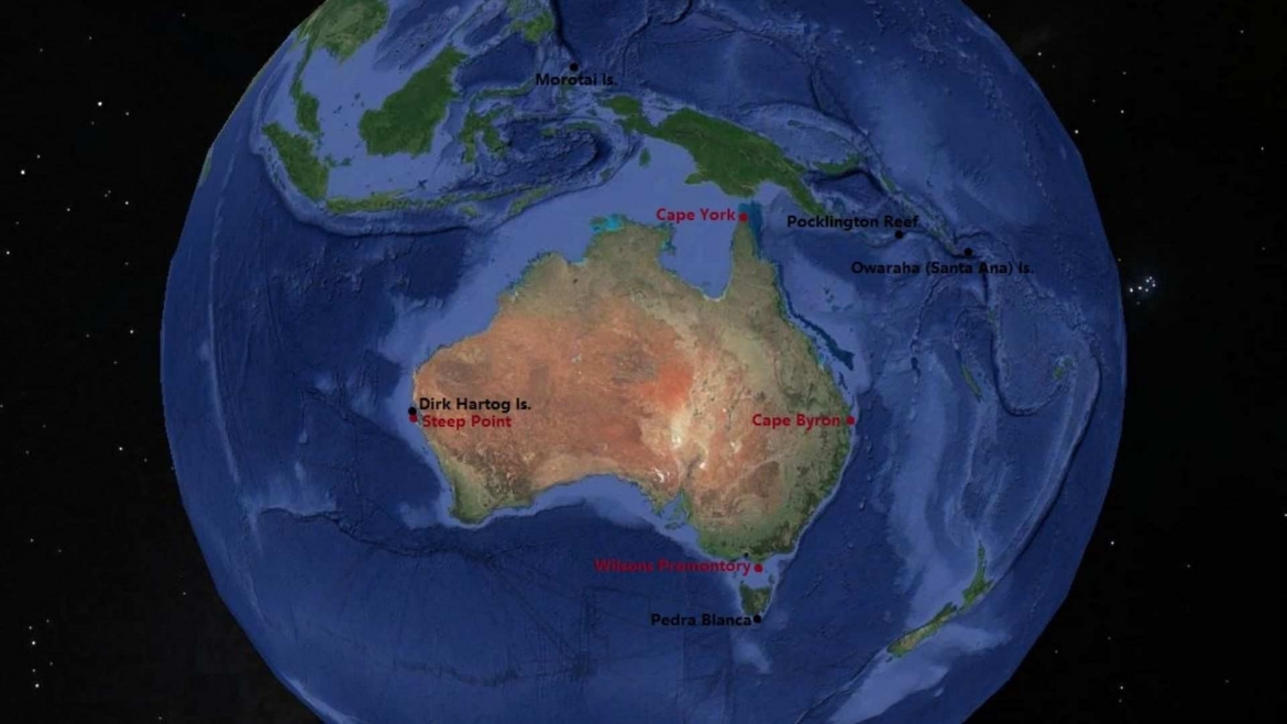 The extreme points of Australia