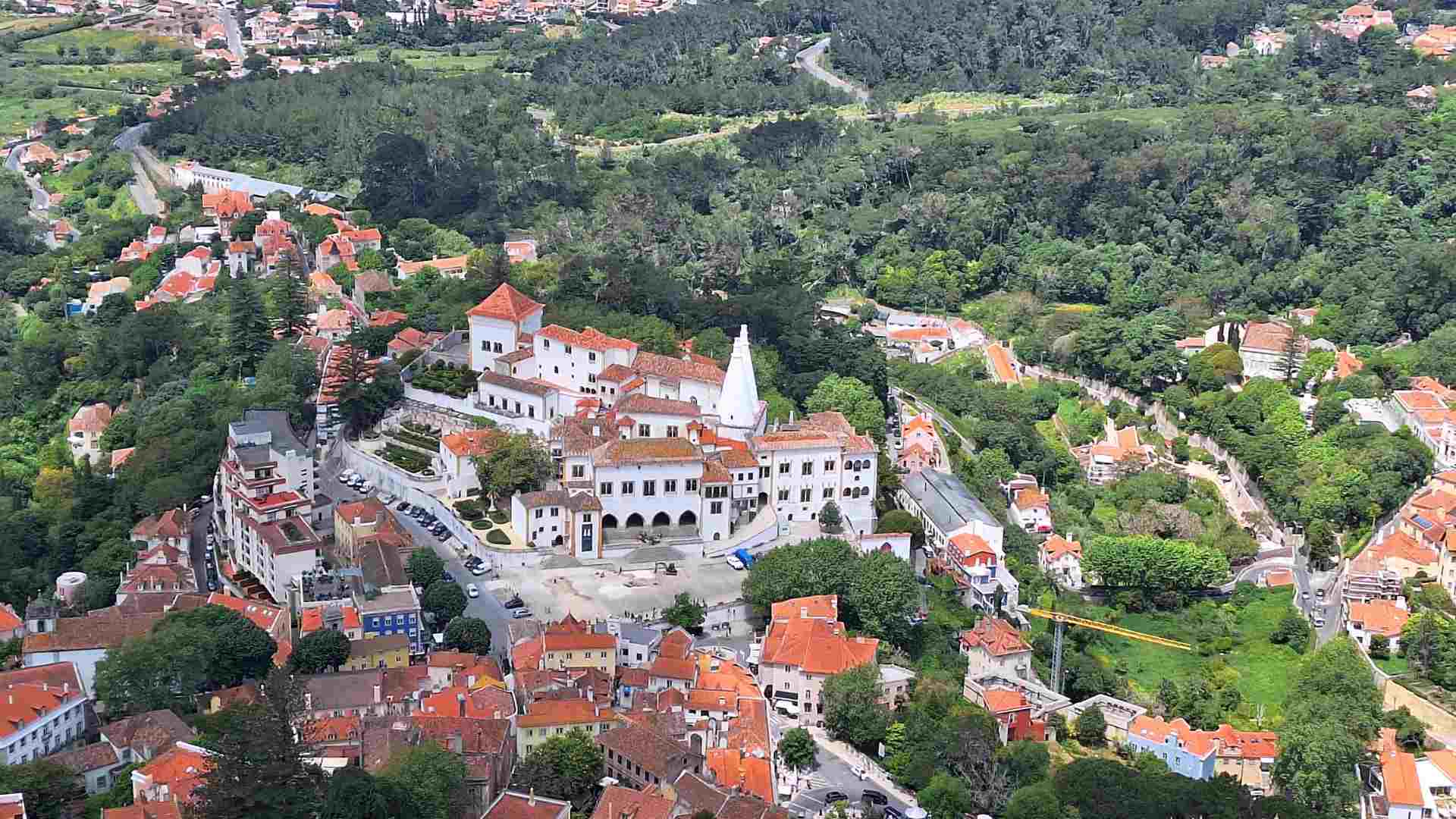 The Old Town of Sintra from above
