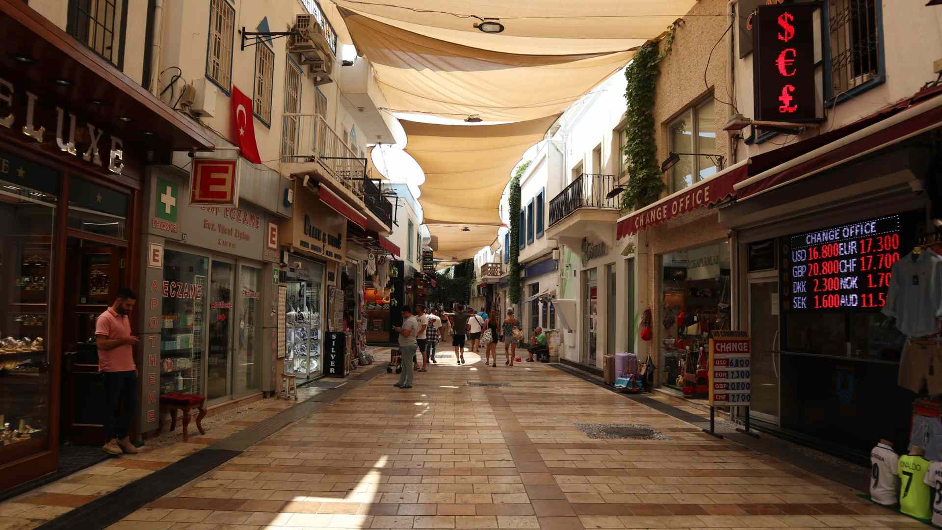 Market street in Bodrum