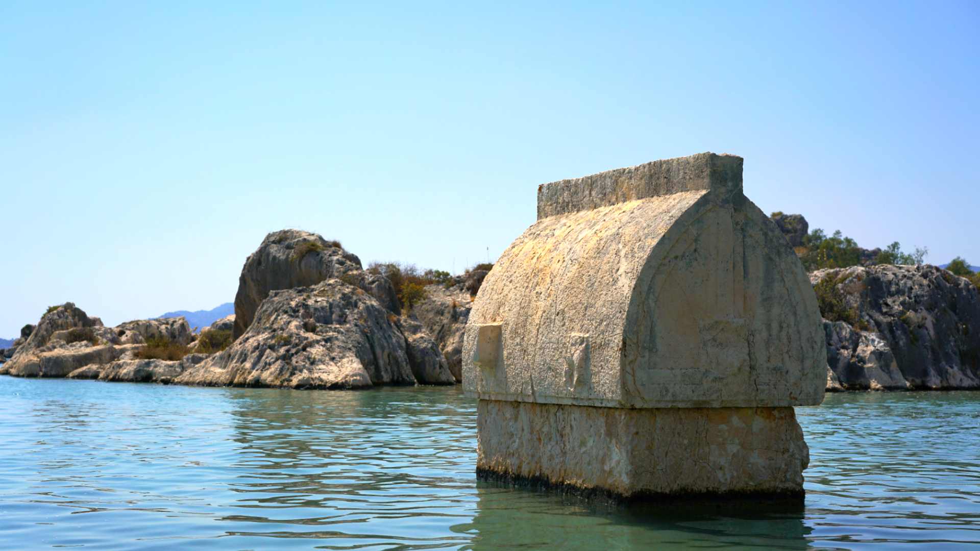 Lycian tombs at Kekova Island
