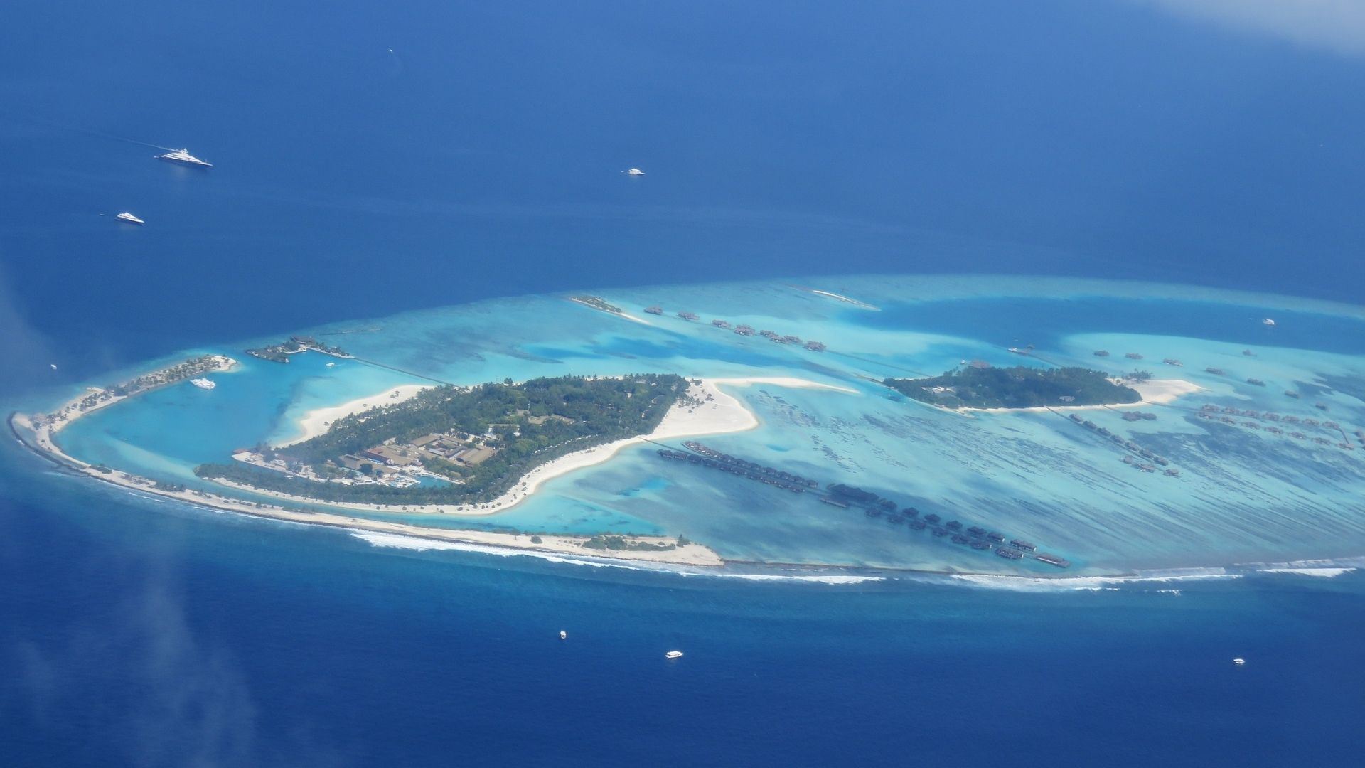 It is how most of the Maldives look like from above