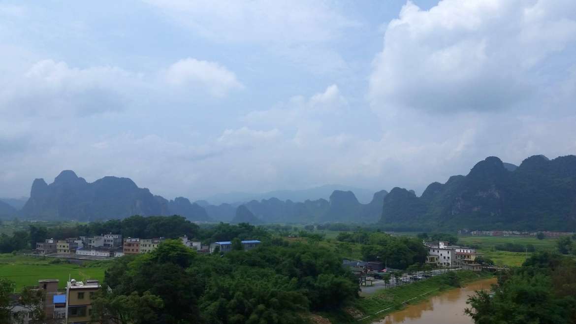 Yingxi Limestone hills view