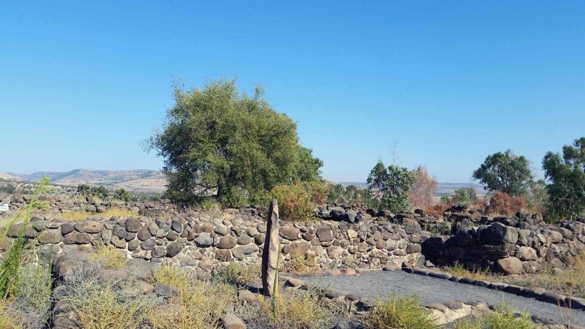 The ruins of Bethsaida, Sea of Galilee
