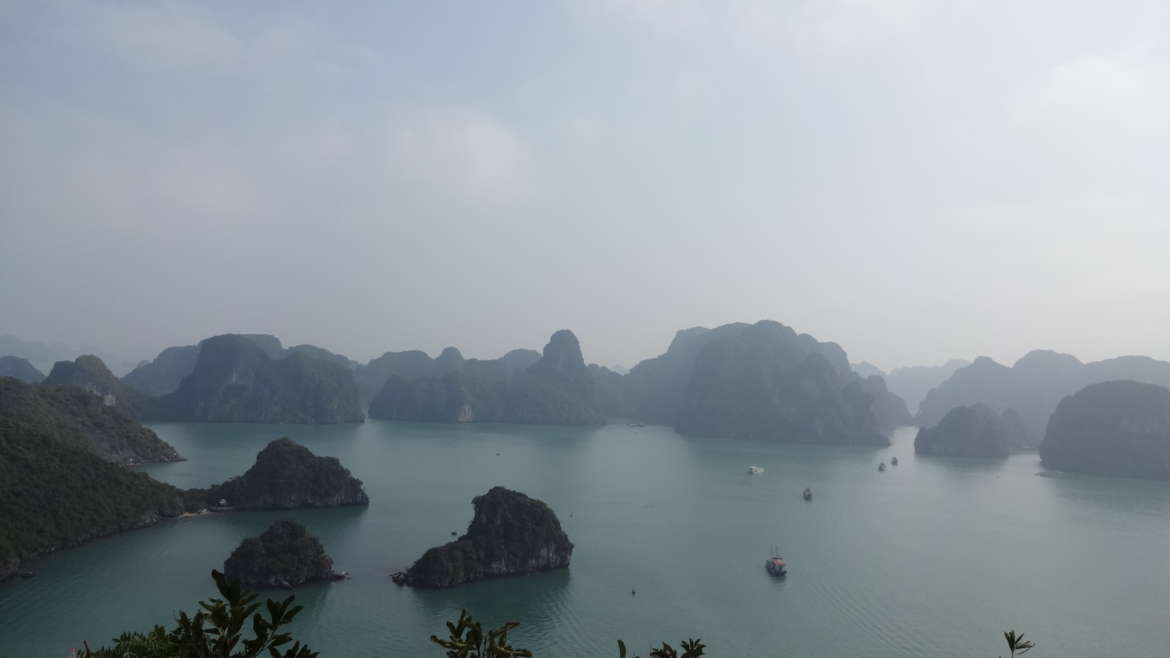 Vietnam, Halong Bay, Titop island view